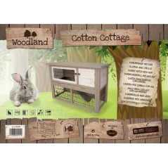 WoodLand Clapier Cotton Cottage 111x45x78cm - Duvo+ - 194,95 € - Duvo + - 5414365051112 - Ornibird SRL