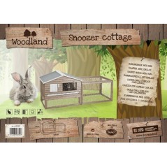 WoodLand Clapier Snoozer Cottage 161x60x73cm - Duvo + - 278,95 € - Duvo + - 5414365067007 - Ornibird SRL