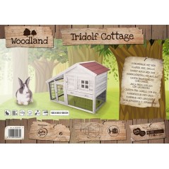 WoodLand Clapier Tridolf Cottage 150x80x108cm - Duvo+ - 369,95 € - Duvo + - 5414365054625 - Ornibird SRL