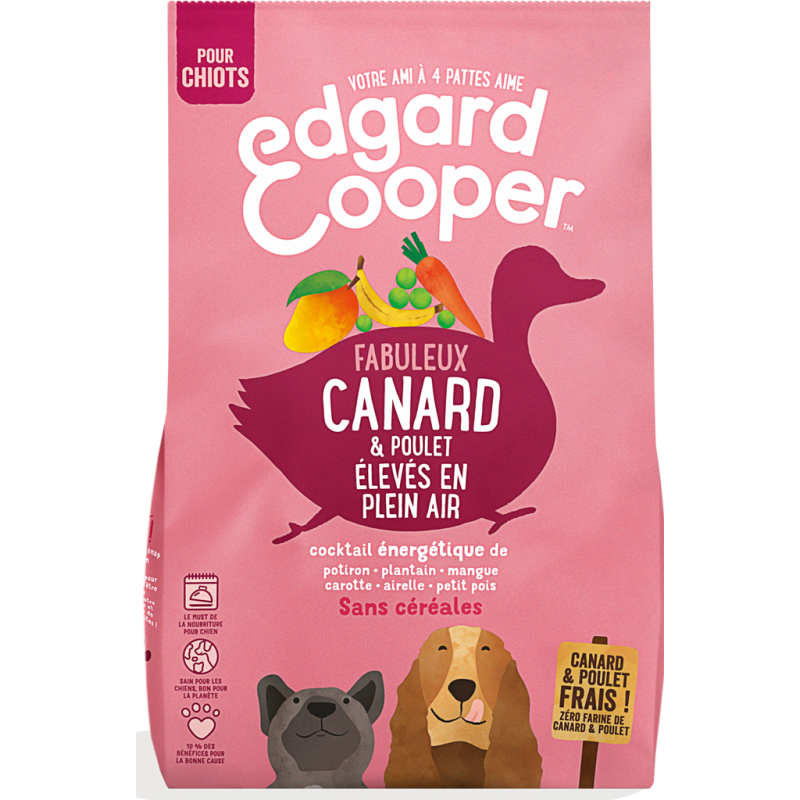 Croquette Puppy Canard & Poulet frais élevés en plein air 2,5kg - Edgard & Cooper 9486215 Edgard & Cooper 25,00 € Ornibird