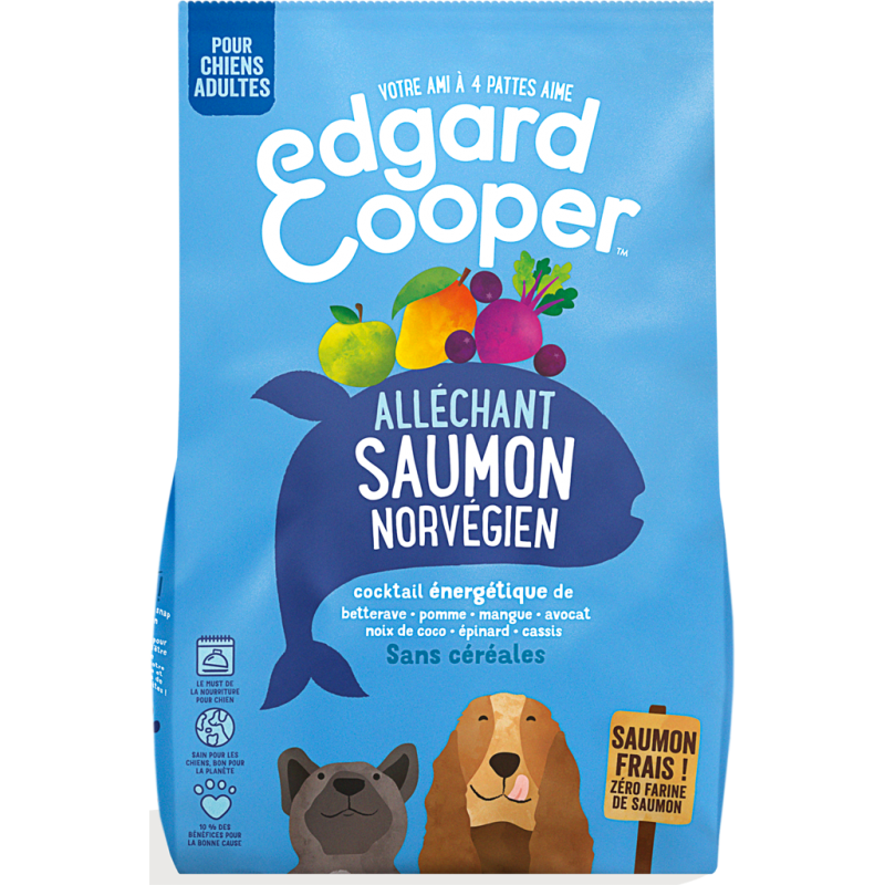 Croquettes Adult Saumon norvégien frais 2,5kg - Edgard & Cooper 9486055 Edgard & Cooper 25,00 € Ornibird