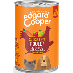 Boîtes Adult Poulet & Dinde 400gr - Edgard & Cooper 85300 Edgard & Cooper 3,90 € Ornibird