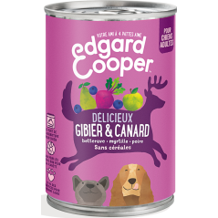 Boîtes Adult Gibier & Canard 400gr - Edgard & Cooper 9485331 Edgard & Cooper 3,90 € Ornibird