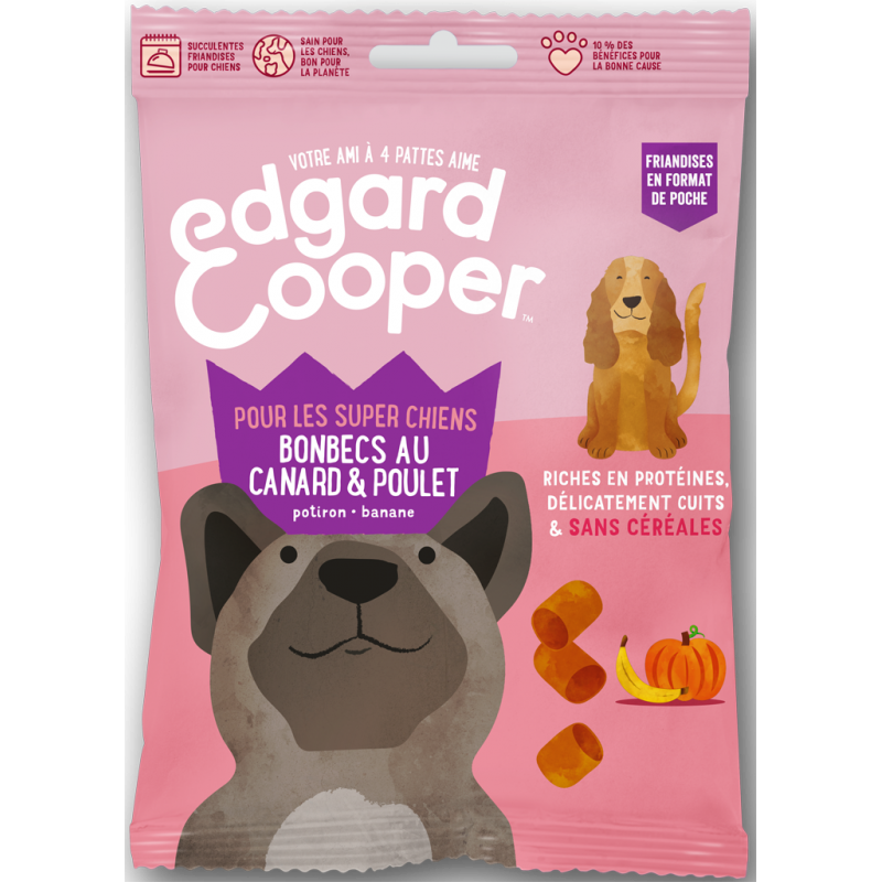 Bonbecs au canard et poulet pour les meilleurs chiens 50gr - Edgard & Cooper Bonbecs au canard et poulet pour les meilleurs chiens 50gr - Edgard & Cooper