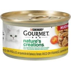 Nature's Créations - A la volaille 8x85gr - Gourmet à 9,59 € - Purina - 12568979 - Gourmet