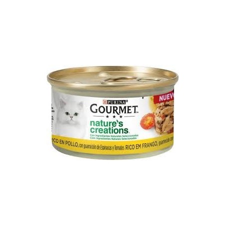 Nature's Créations - A la volaille 8x85gr - Gourmet à 9,59 € - Purina - 12568979 - Gourmet