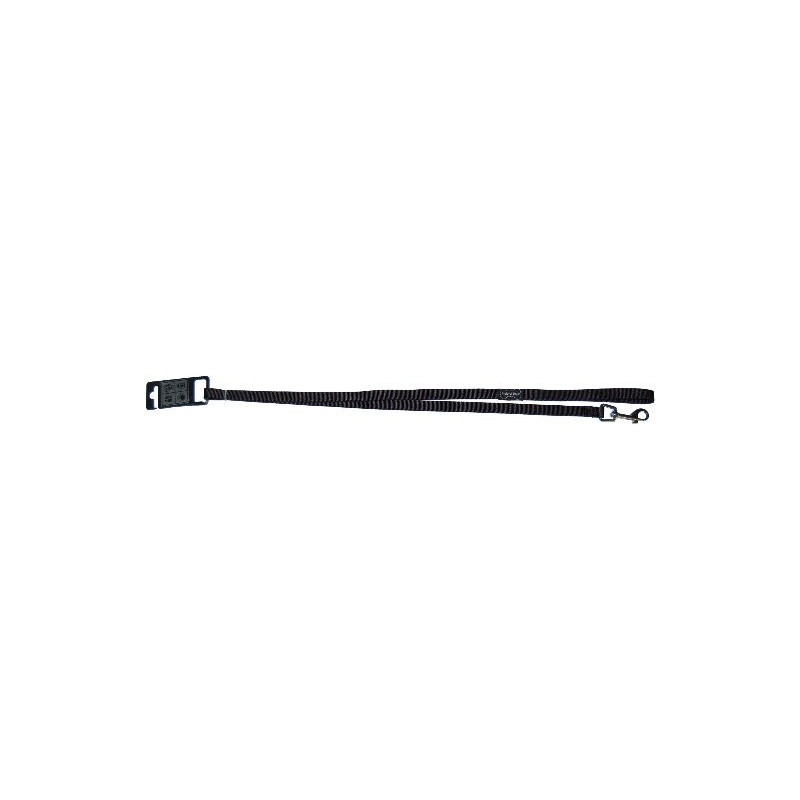 Laisse Basic Line Noir 15mm 120cm - Wouapy