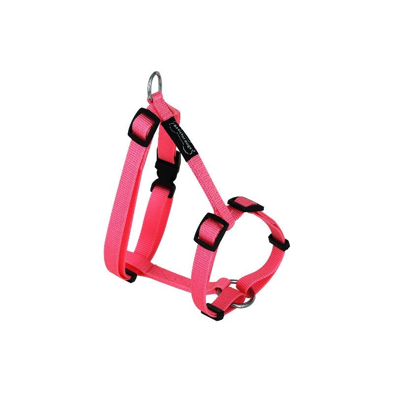Harnais Basic Line Rose 15mm 43/65cm - Wouapy