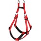 FIN DE SERIE - Harnais Basic Confort Rouge 40mm 96/120cm - Wouapy FIN DE SERIE - Harnais Basic Confort Rouge 40mm 96/120cm - Wouapy