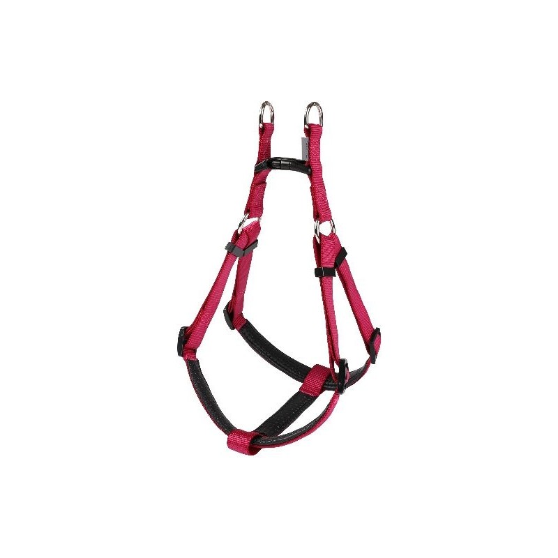 FIN DE SERIE - Harnais Basic Confort Fushia 40mm 96/120cm - Wouapy FIN DE SERIE - Harnais Basic Confort Fushia 40mm 96/120cm - Wouapy