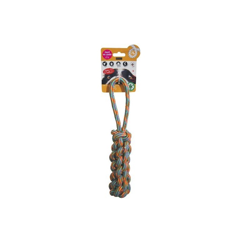 Amarre corde à noeuds coton recyclé 40cm - Wouapy 327200000 Wouapy 4,75 € Ornibird
