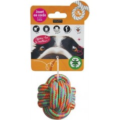 Boule corde à noeud coton recyclé 10cm - Wouapy 327202000 Wouapy 3,95 € Ornibird