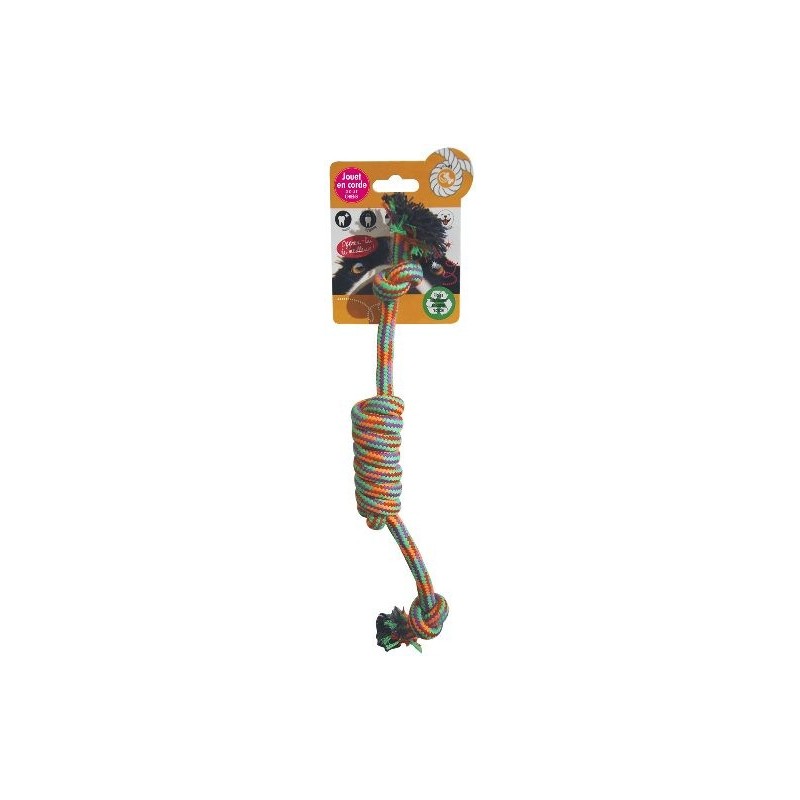 Elingue corde à noeud coton recyclé 40cm - Wouapy