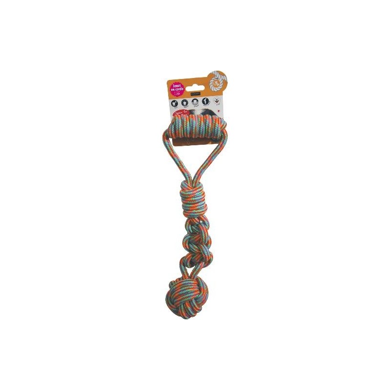 Cabestan corde à noeud coton recyclé 44cm - Wouapy