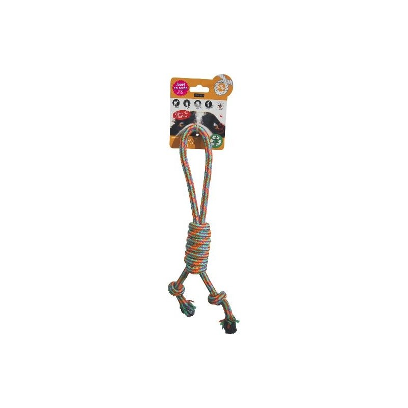 Crawford corde à noeud coton recyclé 42cm - Wouapy