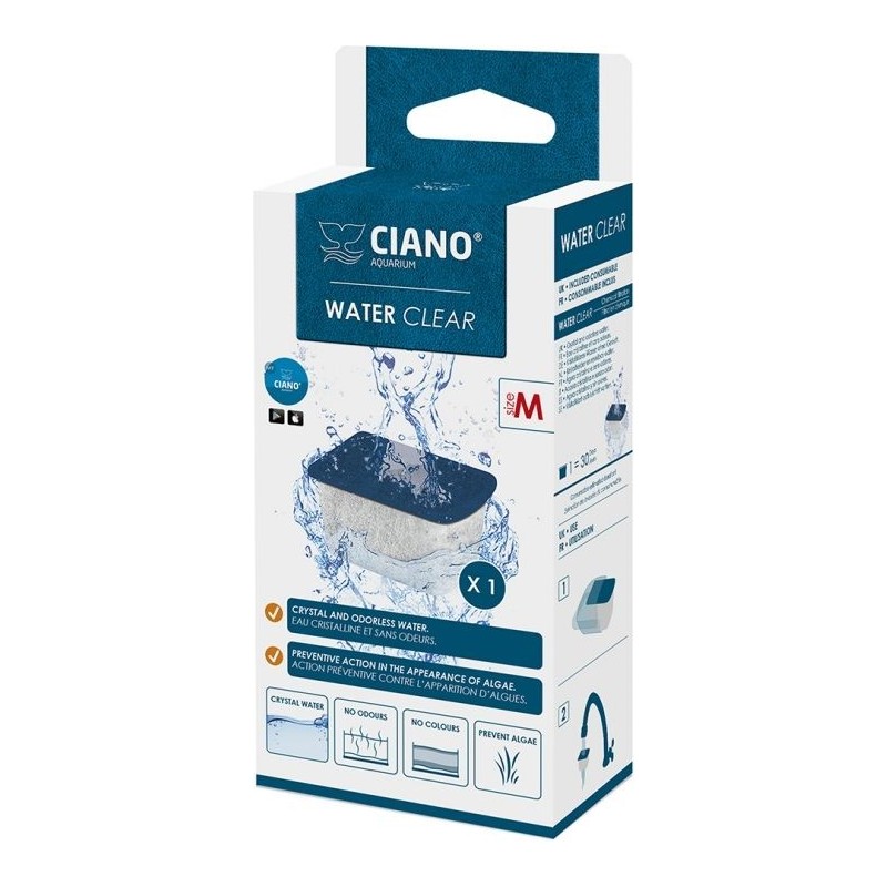 Water clear medium 1pc Bleu 4,6x3,6x3,1cm - Ciano 77560022 Ciano 8,70 € Ornibird