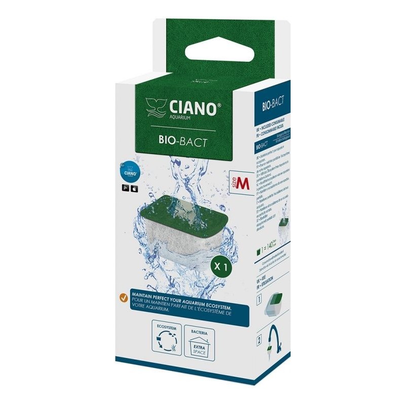 Bio-bact medium 1pc Vert 4,6x3,6x3,1cm - Ciano 77560023 Ciano 9,95 € Ornibird