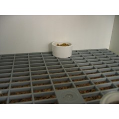 Caillebotis - Grilles en plastique 38x38cm avec pieds amovibles 26129 Natural 3,80 € Ornibird