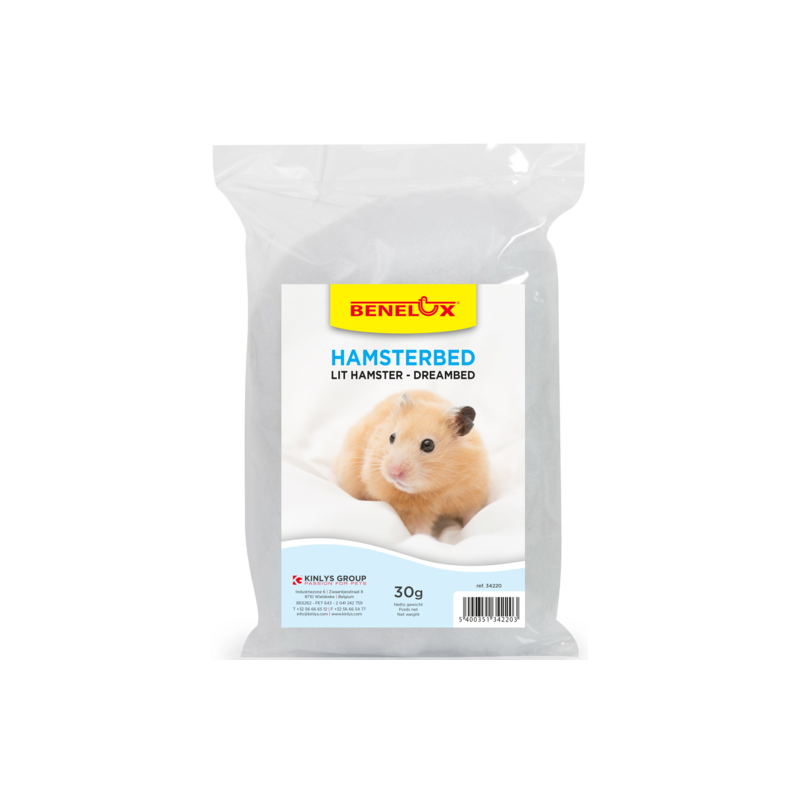 Lit Hamster funny viscose Blanc 30gr
