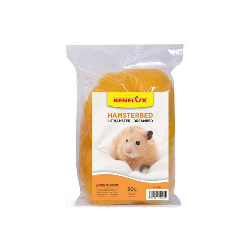 Lit Hamster Funny viscose Orange 30gr 34223 Kinlys 2,10 € Ornibird