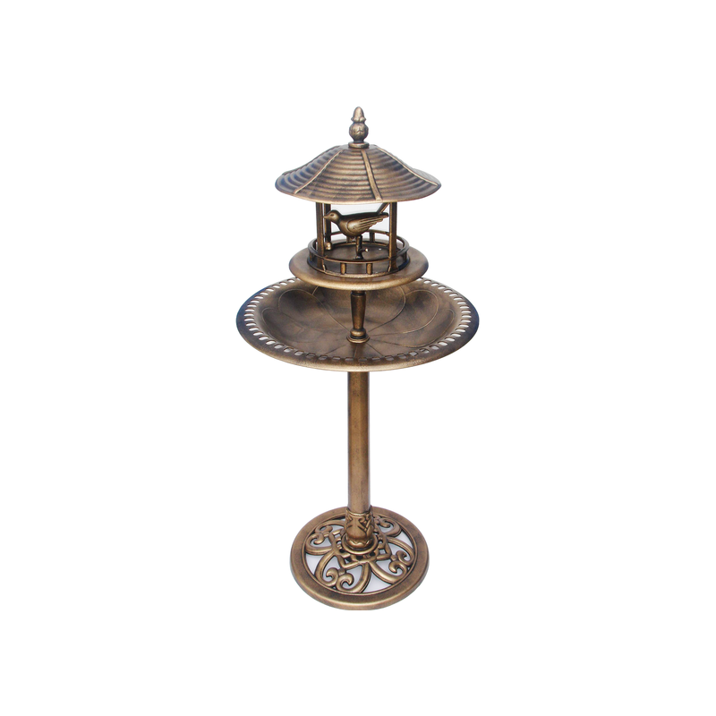 Fontaine et Abri oiseaux All season Bronze 52x52x12cm