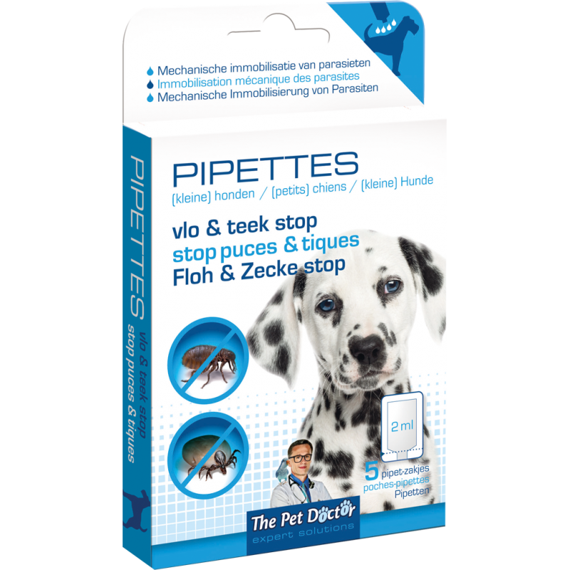 The Pet Doctor Stop Puces & Tiques Pipettes Chien 5x - BSI The Pet Doctor Stop Puces & Tiques Pipettes Chien 5x - BSI