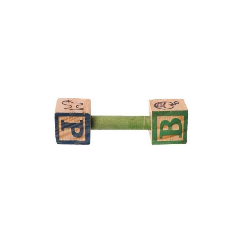 ABC Wood Barbell - Back Zoo Nature ABC Wood Barbell - Back Zoo Nature