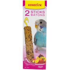 2 Bâtons Perruches aux fruits 2x55gr - Benelux 16241 Kinlys 1,90 € Ornibird