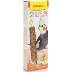 2 Bâtons Perruches Miel/Oeufs 2x55gr - Benelux 16251 Kinlys 1,90 € Ornibird