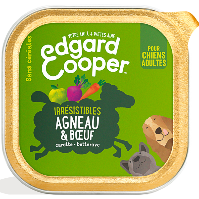 Barquette Adult Agneau & Boeuf 300gr - Edgard & Cooper 9484860 Edgard & Cooper 3,00 € Ornibird