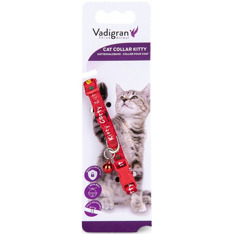Collier chat Kitty Cat Rouge 16-25cmx8mm - Vadigran 16583 Vadigran 3,85 € Ornibird