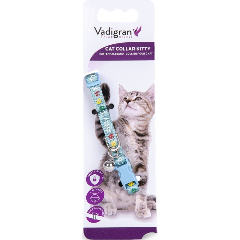 Collier chat Kitty Cat Bleu Clair 16-25cmx8mm - Vadigran 16584 Vadigran 3,85 € Ornibird