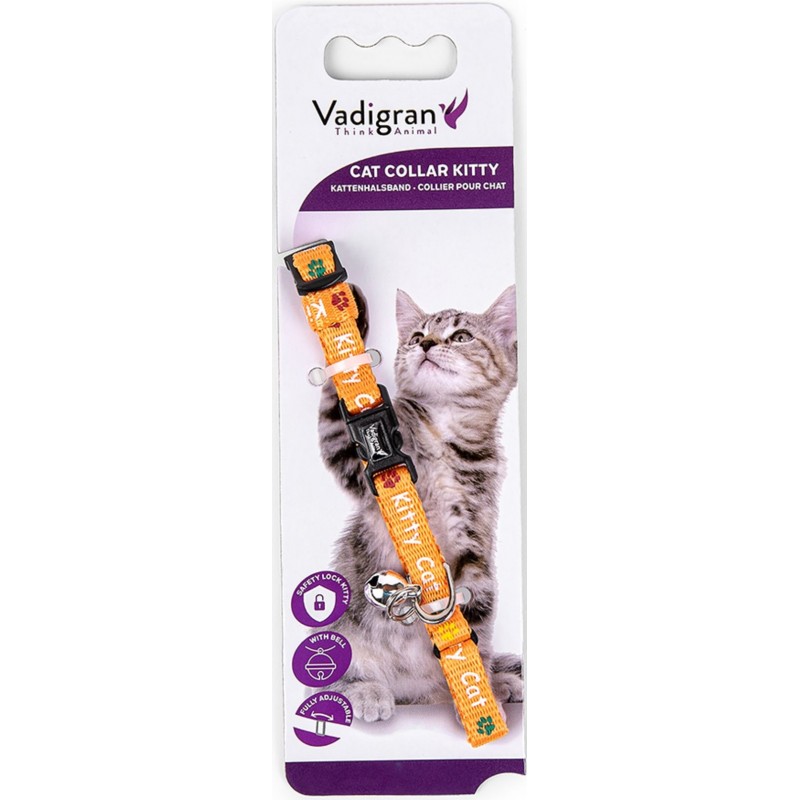 Collier chat Kitty Cat Orange 16-25cmx8mm - Vadigran 16586 Vadigran 3,85 € Ornibird