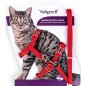 Harnais + Laisse chat Nylon Classic Rouge - Vadigran
