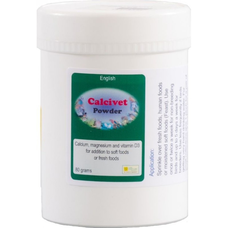 Calcivet Powder 900gr - The Birdcare Company Calcivet Powder 900gr - The Birdcare Company