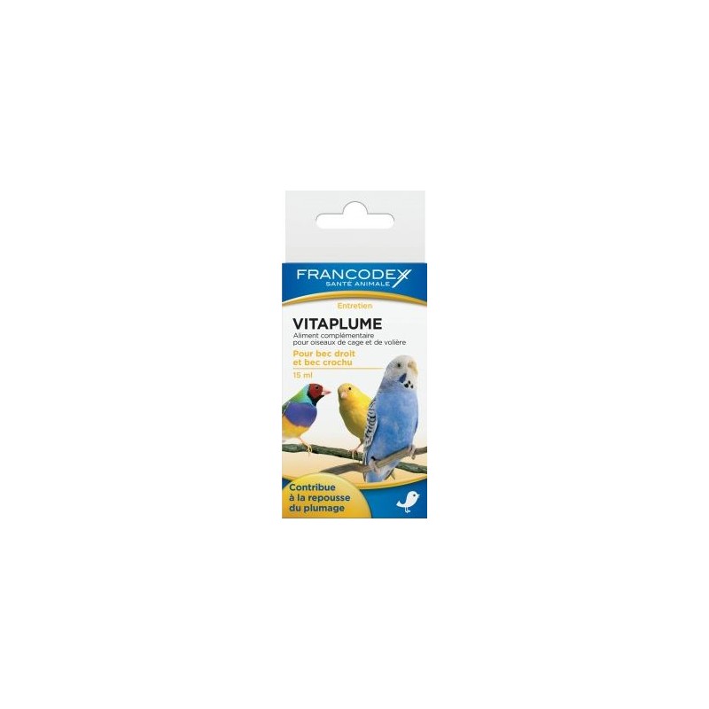 Vitaplume Stimule la repousse des plumes 15ml - Francodex