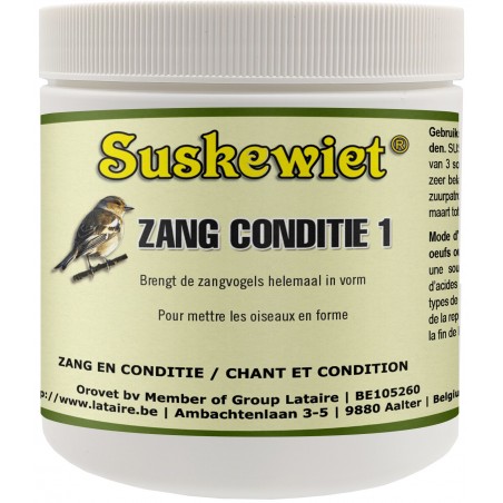 Chant et Condition 1 pour mettre les oiseaux en forme 100gr - Suskewiet à 11,20 € - Suskewiet - 20062 - Soins