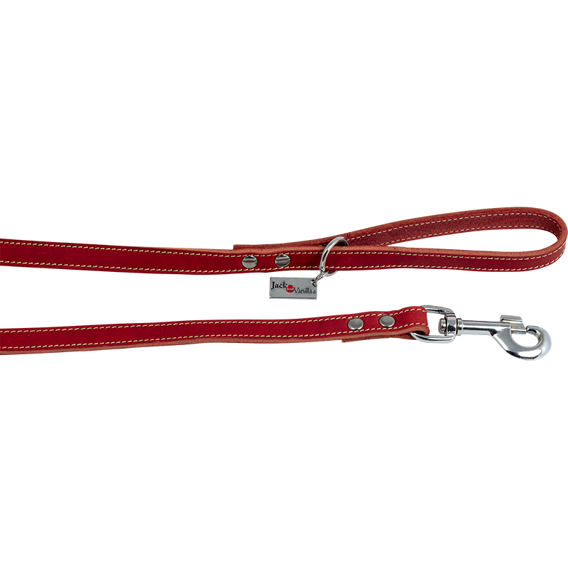 Cuir Gras Laisse Rouge-16mmx100cm - Jack and Vanilla