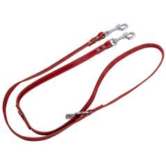 Cuir Gras Laisse de dressage Rouge-18mmx200cm - Jack and Vanilla à 54,20 € - Jack and Vanilla - 46/7839 - Cuir de luxe