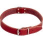 Cuir Gras Collier Rouge-12mmx30cm/tour de cou 21-25cm - Jack and Vanilla