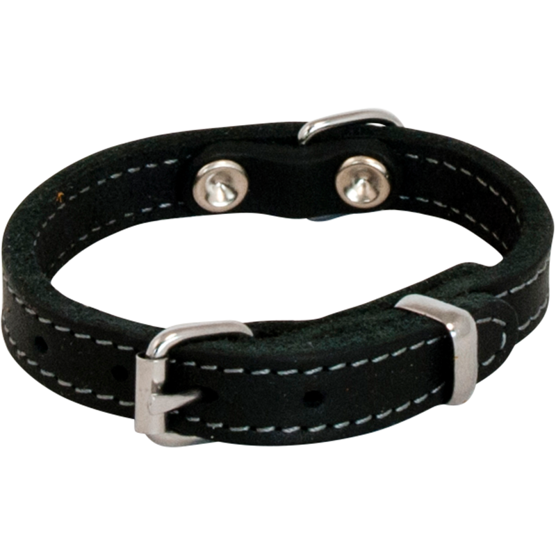 Cuir Gras Collier Noir-25mmx55cm/tour de cou 43-49cm - Jack and Vanilla Cuir Gras Collier Noir-25mmx55cm/tour de cou 43-49cm - Jack and Vanilla