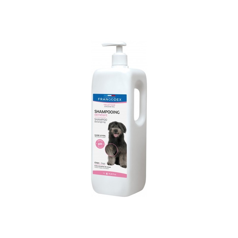 Shampooing Démêlant pour chiens 1L - Francodex Shampooing Démêlant pour chiens 1L - Francodex