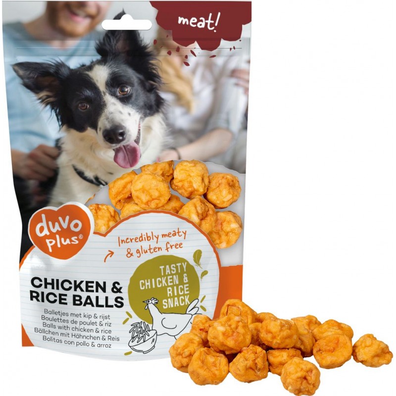 Boulettes poulet et riz 180gr - Duvo+ Boulettes poulet et riz 180gr - Duvo+