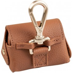 Distributeur sacs ramasse crottes similicuir Brun 6,5x8,5x9cm - Duvo+ - 12,95 € - Duvo + - 5414365372033 - Ornibird SRL