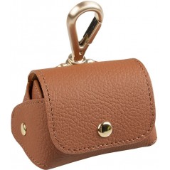 Distributeur sacs ramasse crottes similicuir Gris/Beige 6,5x8,5x9cm - Duvo+ - 12,95 € - Duvo + - 5414365372064 - Ornibird SRL