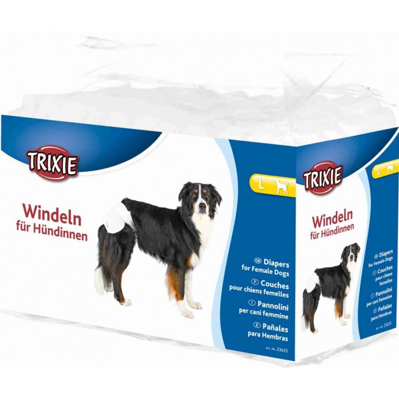 Couches pour chiens femelles L 38-56cm - Trixie 23635 Trixie 12,00 € Ornibird
