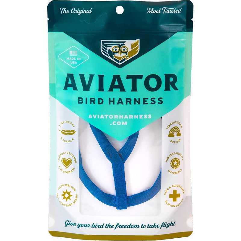 Harnais pour perroquet AVIATOR X-Small Bleu AV00109 The Aviator Flight Line 39,95 € Ornibird