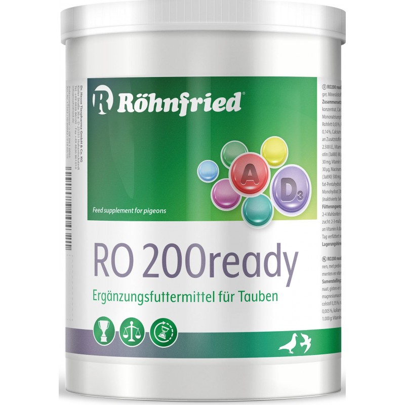 RO 200 Ready (poudre de condition, administrer sur les graines) 600gr - Röhnfried - Dr Hesse Tierpharma GmbH & Co. KG 79036 R...