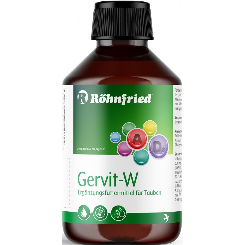 Gervit-W (mulivitamine pour toute l'année) 250ml - Röhnfried - Dr Hesse Tierpharma GmbH & Co. KG 79004 Röhnfried - Dr Hesse T...