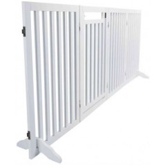 Barrière pour chiens avec porte, 4 parties 60-160x81cm - Trixie - 119,00 € - Trixie - 4047974393635 - Ornibird SRL